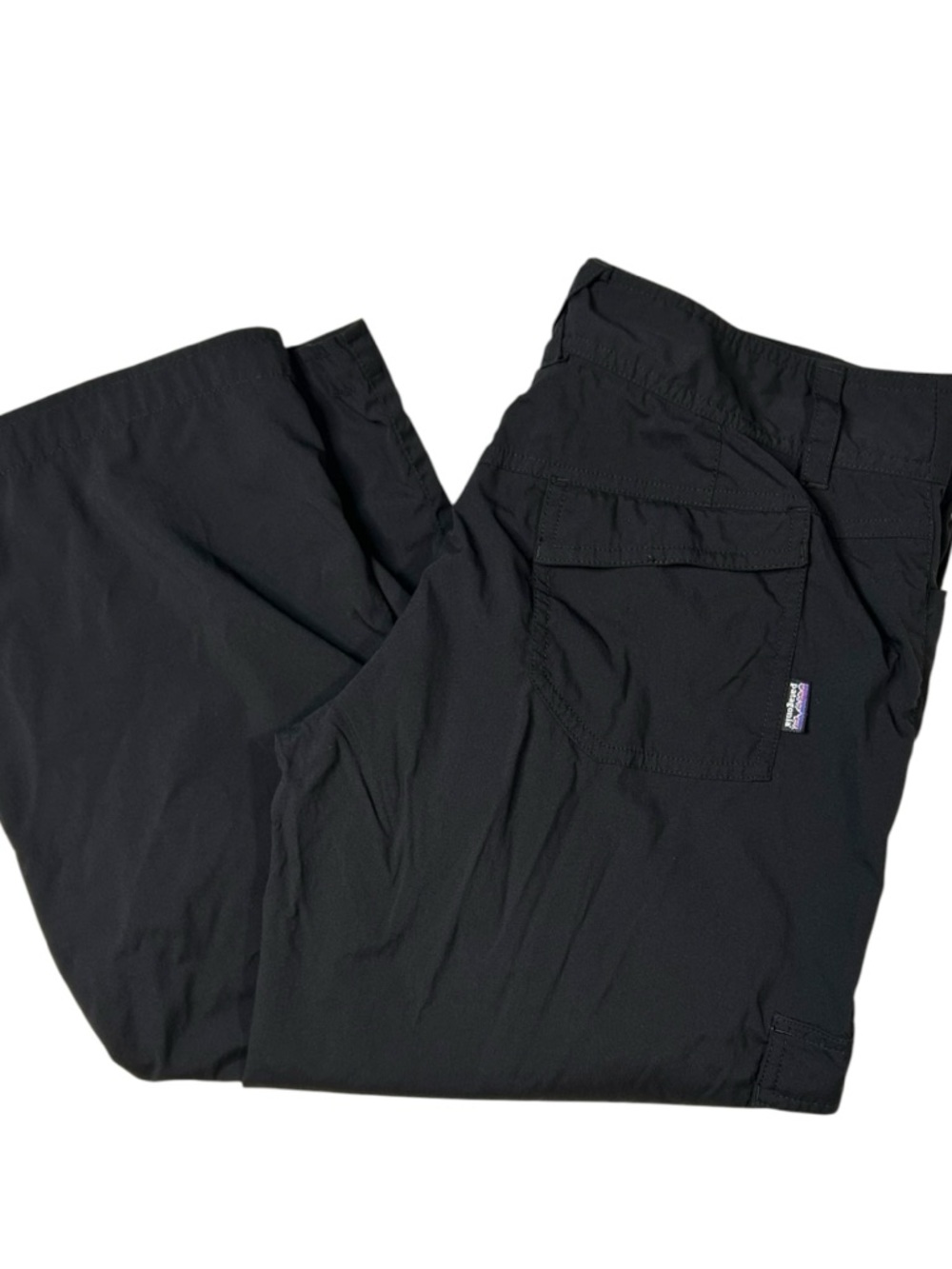 Patagonia Hiking Pants Cargo Roll Tab Convertible Black Women’s Sz 8